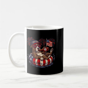 Taza De Café Perro Pit Bull Terrier 250º Patriótico Aamerica Us
