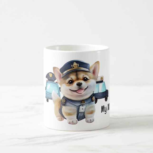 Taza De Café Perro policial (Centro)