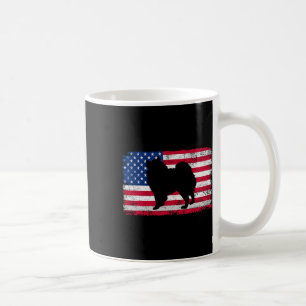 Taza De Café Perro Pomeraniano Lover 4 De Julio América Patriót