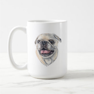 Taza De Café Perro Pug Mug | 15 oz