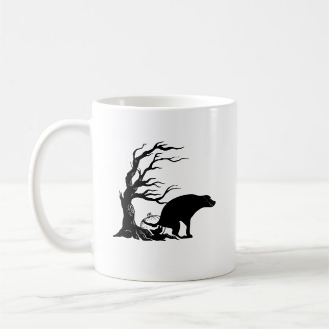 Taza De Café Perro que caga en Halloween (Izquierda)