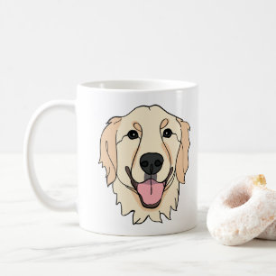 Taza De Café Perro recuperador de oro personalizado