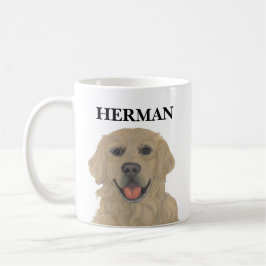 Taza De Café Perro recuperador de oro personalizado