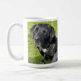 Taza De Café Perro recuperador del antiguo labrador negro