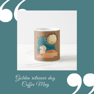 Taza De Café perro retriever dorado café