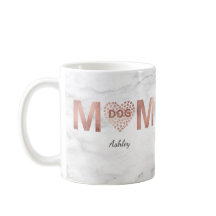 Perro Rosa de mamá pintura de oro imprimió corazón