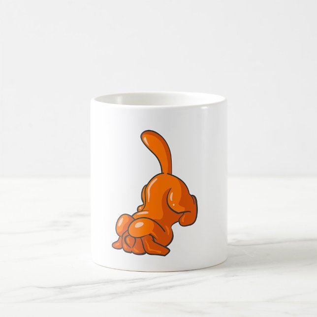 Taza De Café Perro Sabueso Naranja (Subido por el creador)