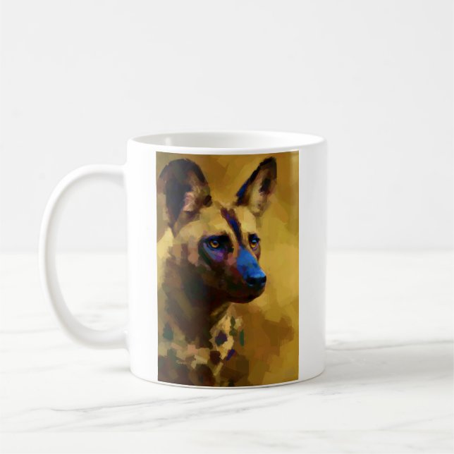 Taza De Café Perro salvaje africano (Izquierda)