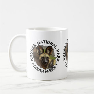 Taza De Café Perro salvaje del Parque Nacional de Kruger