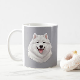 Taza De Café Perro Samoyed Feliz