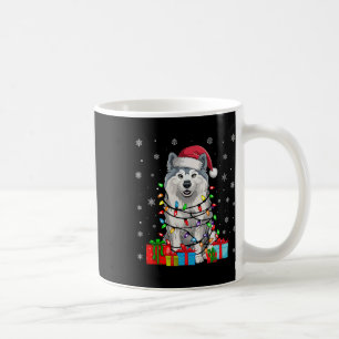 Taza De Café Perro Samoyed Noches feas enciende Perro Sombrero 