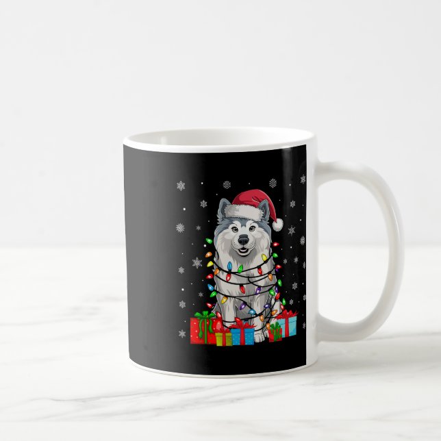 Taza De Café Perro Samoyed Noches feas enciende Perro Sombrero  (Derecha)