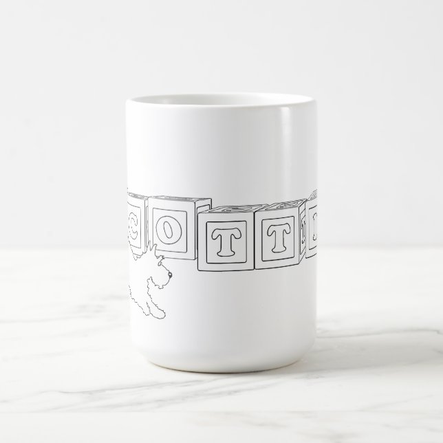 Taza De Café Perro Scottie (Centro)