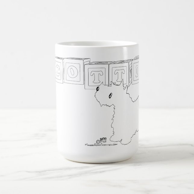 Taza De Café Perro Scottie (Centro)