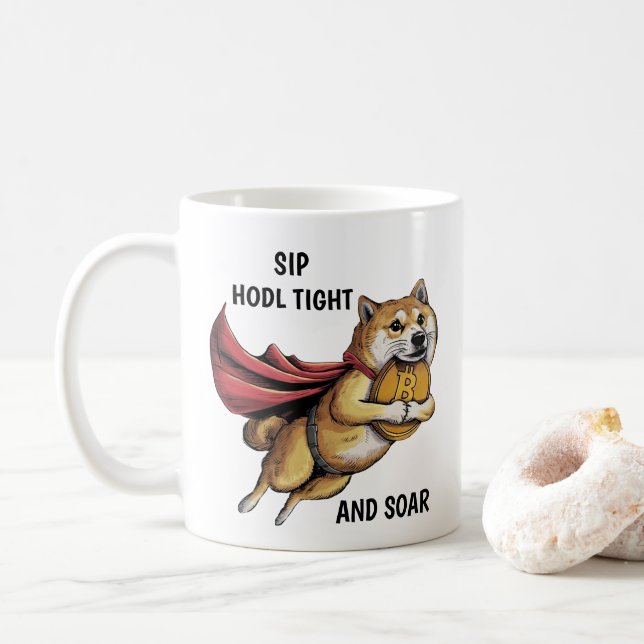 Taza De Café Perro Shiba Inu (Con donut)