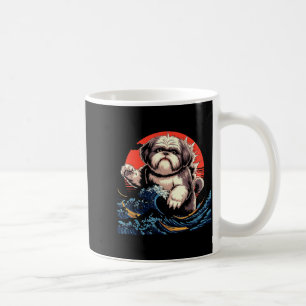Taza De Café Perro shih tzu perro shihtzu arte japonés shitzhu 