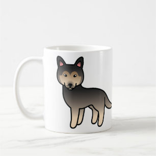 Taza De Café Perro Siberiano Husky Cartoon Agouti
