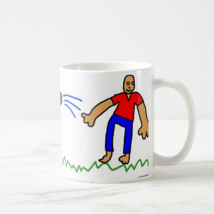 Taza De Café Perro sigue la trayectoria de una pelota