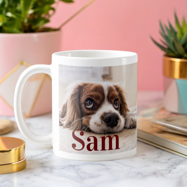 Taza De Café Perro simple personalizado Foto y mantenimiento de (Subido por el creador)