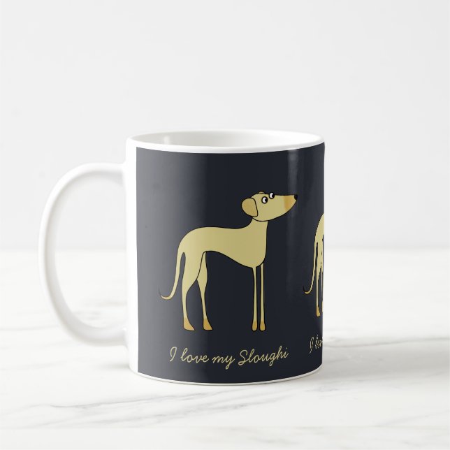 Taza De Café Perro Sloughi (Izquierda)