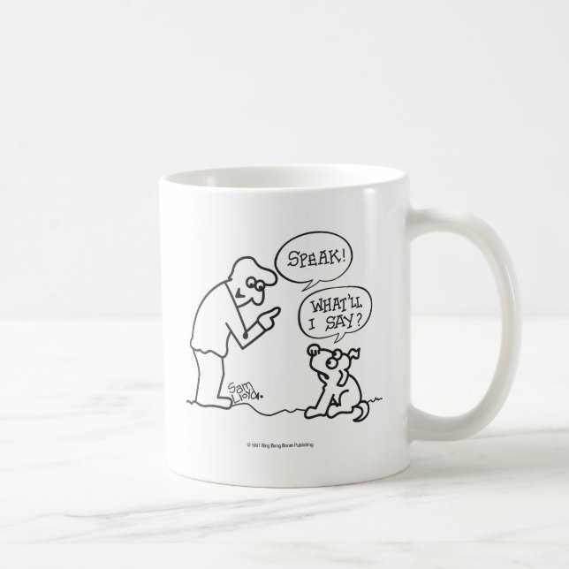 Taza De Café Perro-Speak (Derecha)