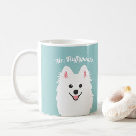 Taza De Café Perro spitz japonés personalizado / Mug samoyed