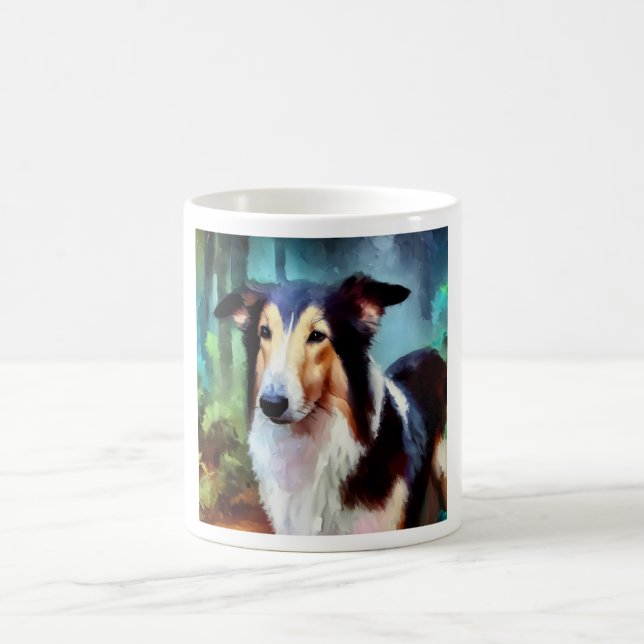 Taza De Café Perro suave de Collie (Centro)