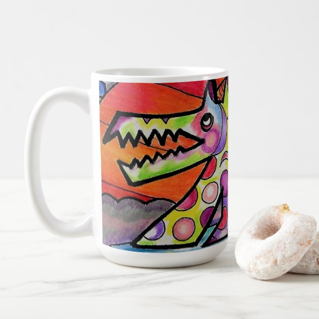 Taza De Café Perro Sun (Con donut)