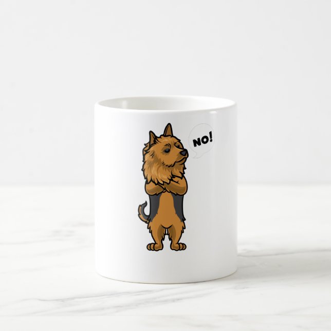 Taza De Café Perro superficial australiano (Centro)