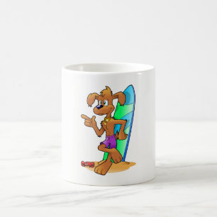 Taza De Café Perro Surfista