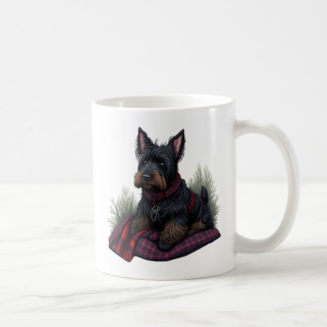 Taza De Café Perro Terrier de Escocia (Derecha)