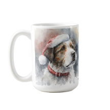 PERRO TERRIER DE NAVIDAD HERMOSO