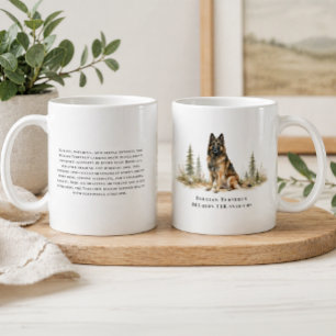 Taza De Café Perro Tervuren Belga Acuarela Raza Cita