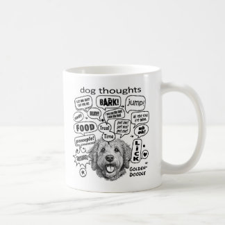 Taza De Café Perro Thoughts - Goldendoodle