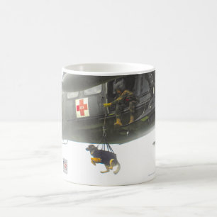 TAZA DE CAFÉ PERRO TRABAJADOR MILITAR DE EE.UU.