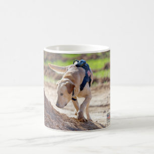 TAZA DE CAFÉ PERRO TRABAJADOR MILITAR DE EE.UU.