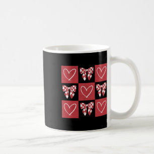 Taza De Café Perro Valentine Coquette Bow Perro Paw Heart Valen