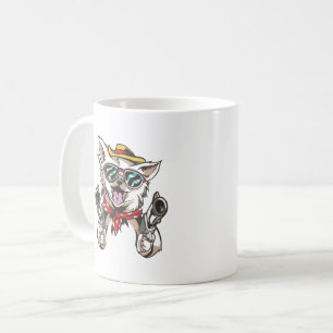 Taza De Café Perro Vaquero Divertido
