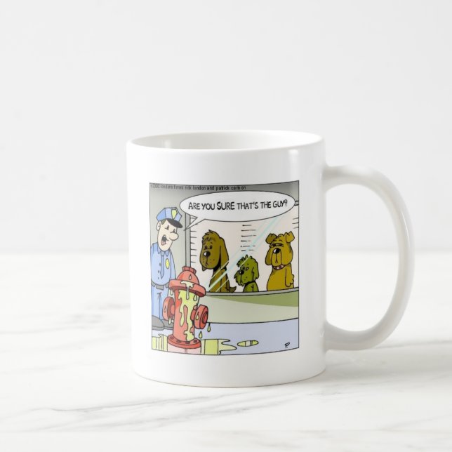 Taza De Café Perro Vs Hidrante Regalos Divertidos y Camisetas d (Derecha)