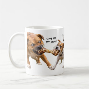 Taza De Café PERRO vs. PERRO por un hueso