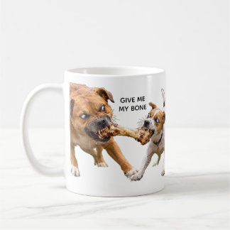 Taza De Café PERRO vs. PERRO por un hueso