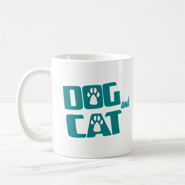 Taza De Café perro y gato (Izquierda)