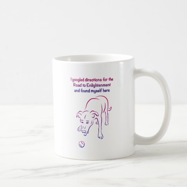 Taza De Café Perro y pelota - Ilustración (Derecha)