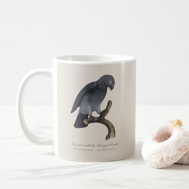 Taza De Café Perroquet Cendre / Loro gris tineño africano (Con donut)