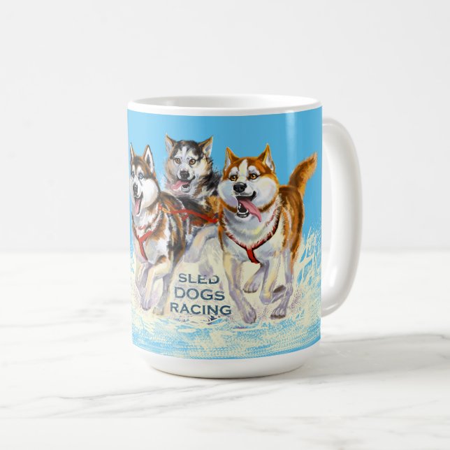 Taza De Café perros callejeros siberianos (Anverso derecho)
