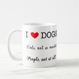 Taza De Café Perros cardíacos, gatos no tanto, gente que no