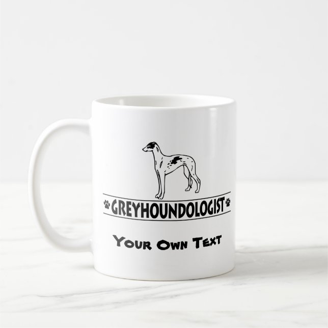 Taza De Café PERROS chistosos del GALGO (Izquierda)