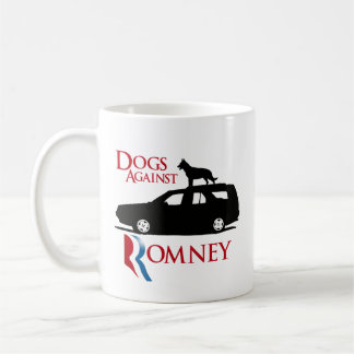 Taza De Café Perros contra Romney - .png