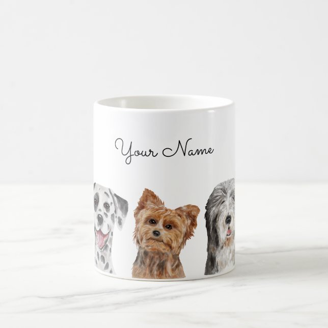 Taza De Café Perros Cute (Centro)