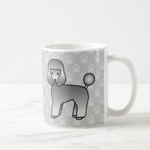 Taza De Café Perros Cute Grey Toy Poodle en Gris